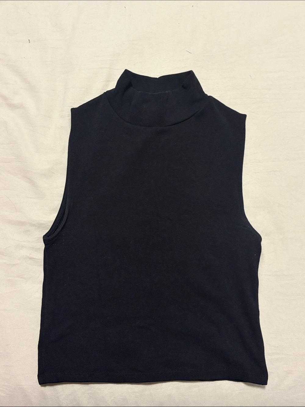 ZARA Women’s Sleeveless Mock Neck Top - Black